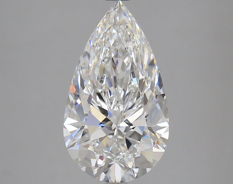 4.02 Carat F VS1 Pear Cut Diamond - - IGI Certified 611377070