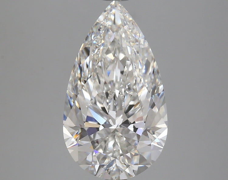 4.12 Carat F VS1 Pear Cut Diamond - - IGI Certified 612317461