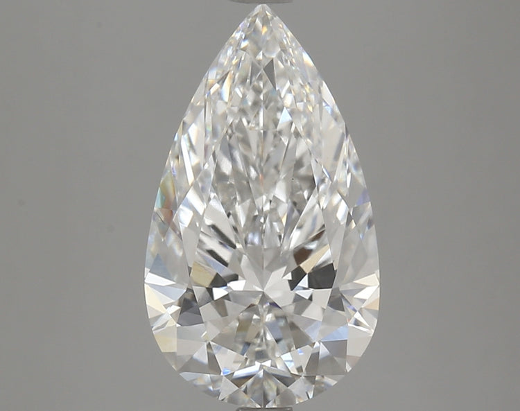 4.11 Carat F VS1 Pear Cut Diamond - - IGI Certified 612340510