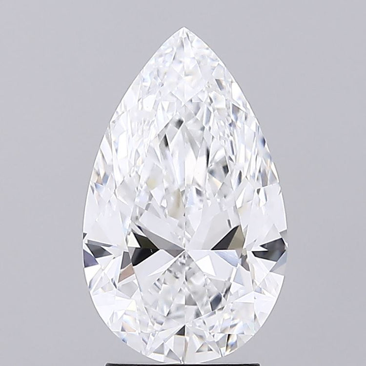 3.11 Carat D VVS2 Pear Cut Diamond - - IGI Certified 629484178
