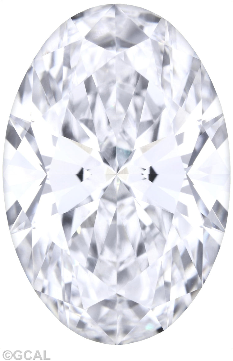 3.03 Carat E VVS2 Oval Cut Diamond -  - GCAL Certified 323490913
