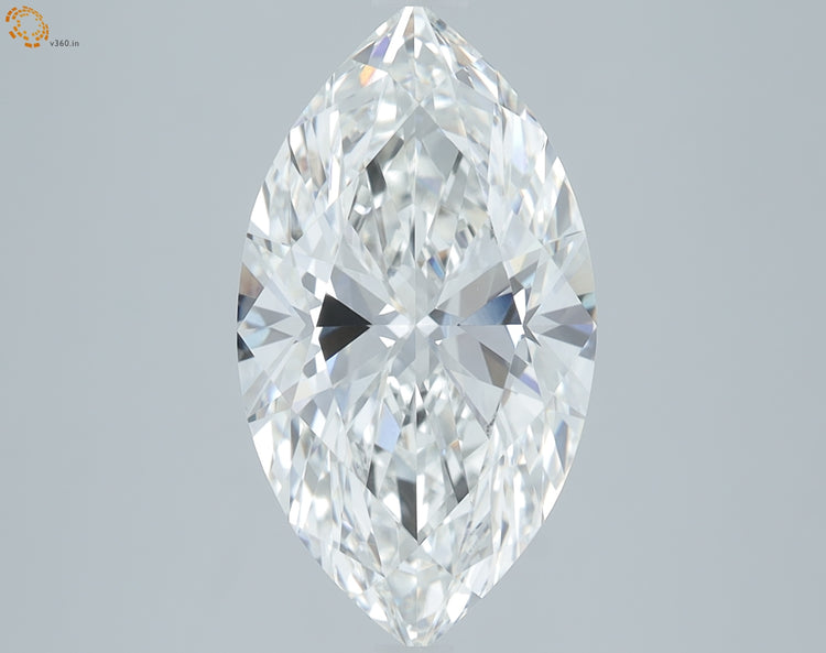 3.76 Carat G VVS2 Marquise Cut Diamond -  - IGI Certified 597365315